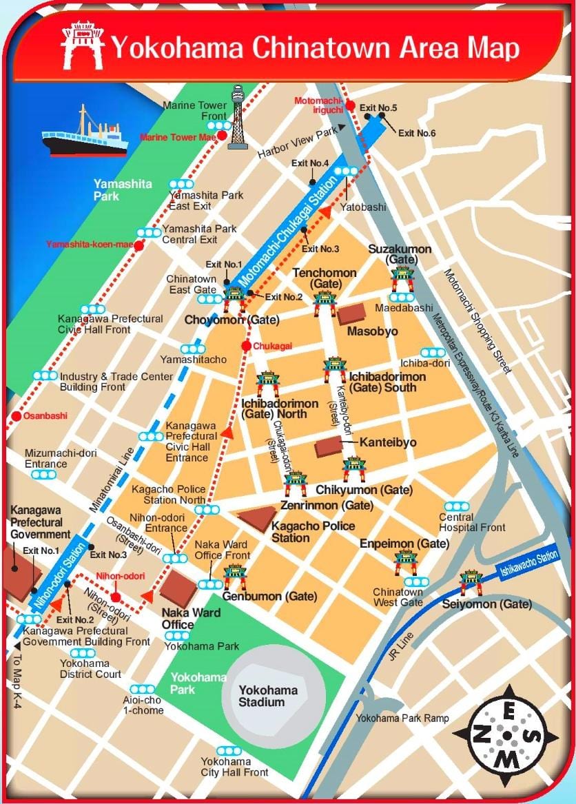 Peta pecinan Yokohama