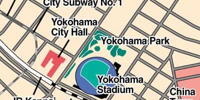 Peta dari stadion Yokohama
