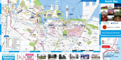 Peta obyek wisata di Yokohama